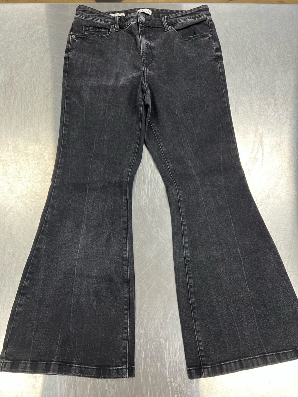 Ava & Viv Black High Rise Flare Jeans Juniors size 17